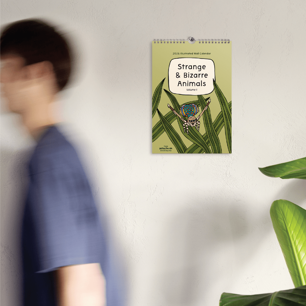 8"x11" Strange and Bizarre Animals 2026 Calendar